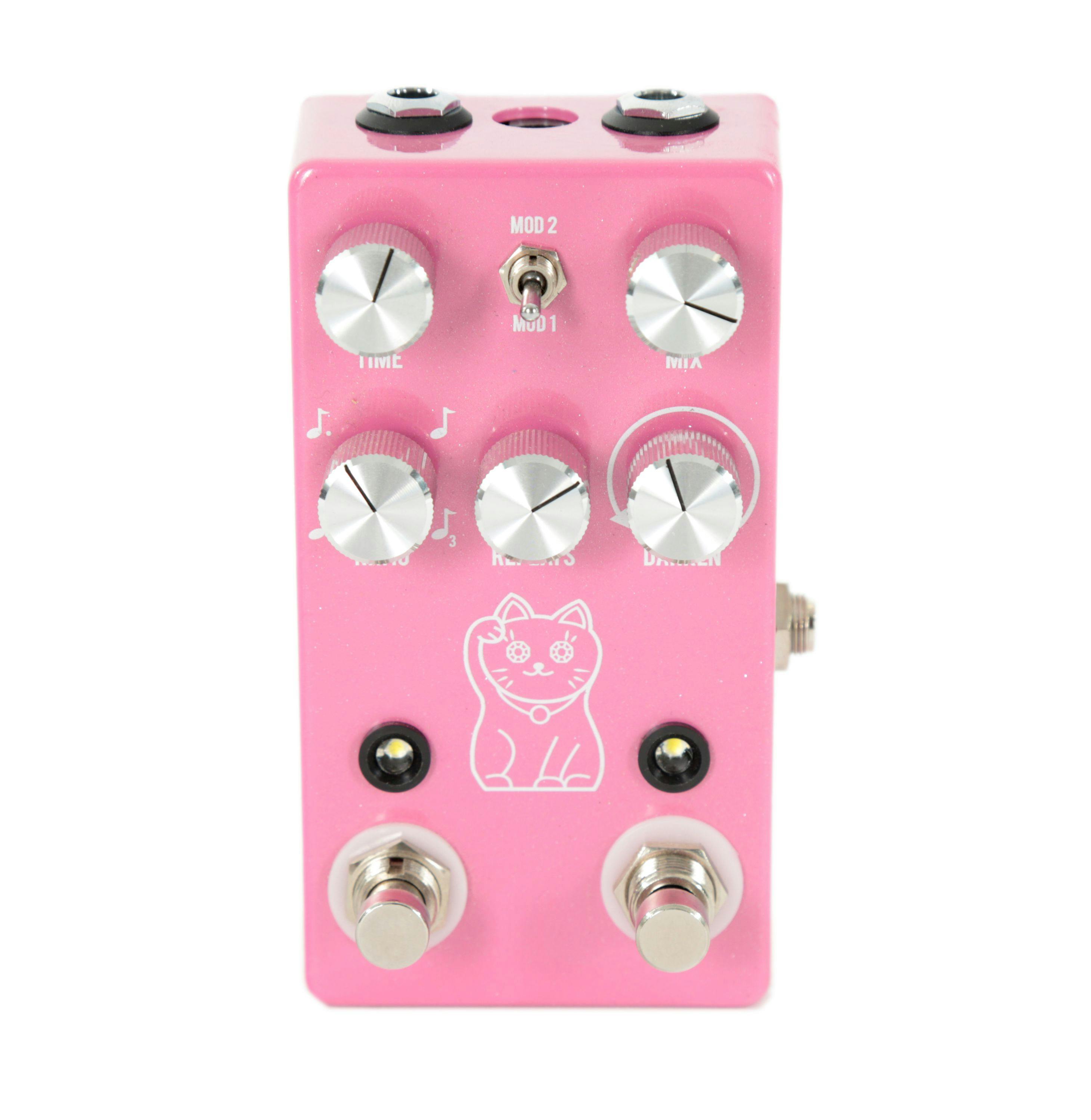 B-Stock JHS Pedals Lucky Cat Delay in Pink - Andertons Music Co.